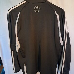 Adidas‎ Pullover Jacket Athletic Training Activewear Quarter Zip Black
